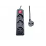Microconnect MC-PSOO030150FRB Stromverlängerung 1,5 m 3 AC-Ausgänge Innenbereich Schwarz