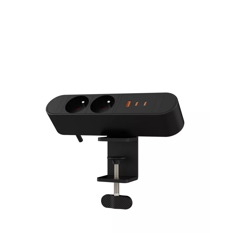 Mehrfachsteckdose für den Schreibtisch MicroConnect MC-MDPS-FR2-67W — 2 Steckdosen, 67W Gesamtleistung
