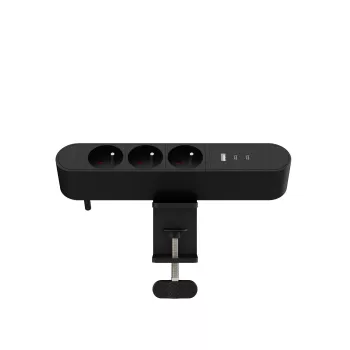 Mehrfach-Tischsteckdose MicroConnect MC-MDPS-FR3-30W — 3 Steckdosen, 30W