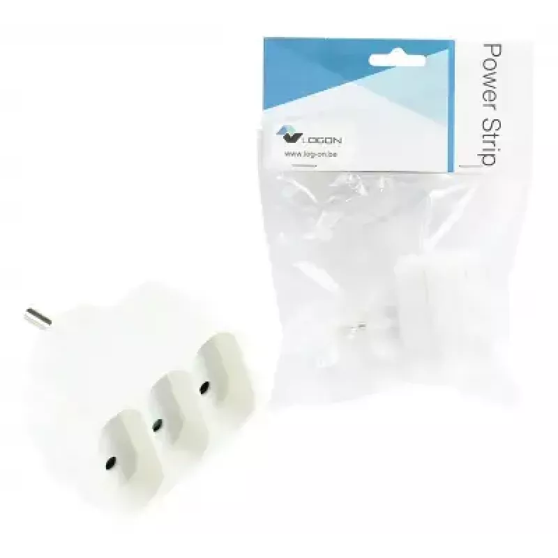 Power extension LOGON LPS140 — 3 AC outlets, indoor, 18 A, white