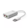 Audio-Konverter Lindy USB Typ A auf Audio-Konverter, silber/weiß, 25 g