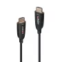 Lindy 40m Fibre Optic Hybrid HDMI 8K60 Kabel 48 Gbit/s Schwarz