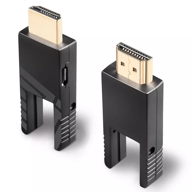 Lindy 20m Glasfaser-Hybrid-Micro-HDMI-Kabel 18G mit abnehmbaren HDMI- und DVI-Anschlüssen