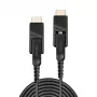 Lindy 70m Glasfaser-Hybrid Micro-HDMI 18G Kabel mit abnehmbaren HDMI- und DVI-Steckern