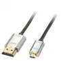 Lindy 3m CROMO schlank Active High Speed HDMI 2.0 A/D-Kabel mit Ethernet und 4K-Unterstützung