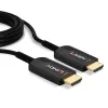 Hybrid-Glasfaser-HDMI-Kabel Lindy 15 m, Ultra High Speed 48 Gbit/s, HDMI 2.1, vergoldete Stecker, schwarz