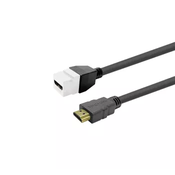 HDMI-Buchse-Keystone-Steckverbinder VivoLink PROKEYHDMIFM3W Weiß für die Panelmontage