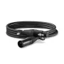 RØDE XLR3M Audiokabel 3 m XLR Schwarz Stecker auf Buchse