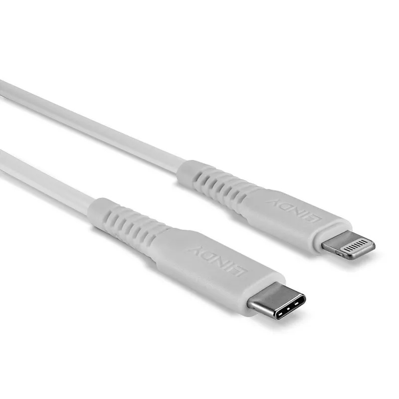 Lindy 0,5 m USB Typ C auf Lightning Kabel, Weiß