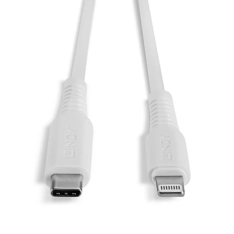 Lindy 0,5 m USB Typ C auf Lightning Kabel, Weiß