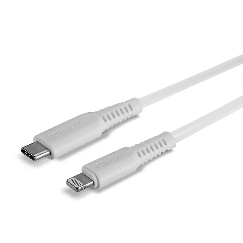 Lindy 0,5 m USB Typ C auf Lightning Kabel, Weiß