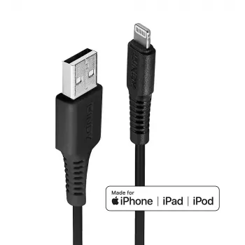 Lindy 0,5 m USB-auf-Lightning-Kabel, Schwarz