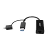 Lindy USB 3.2 Gen 1 Gigabit Ethernet Konverter Kabelgebunden USB Ethernet 5000 Mbit/s Schwarz