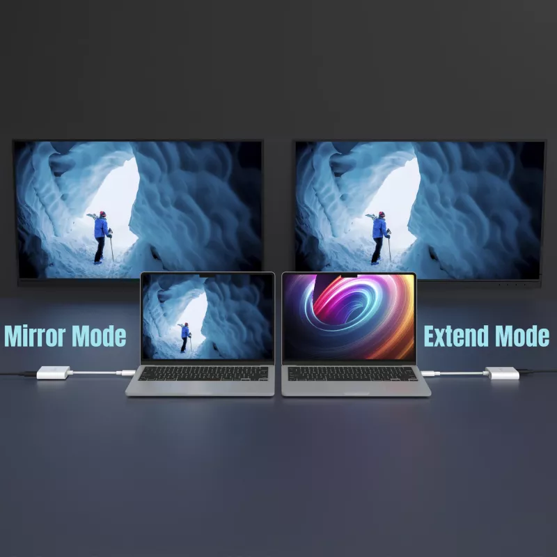 USB-C auf Dual-USB-C-Adapter j5create JCA164-N 3840x2160 240Hz