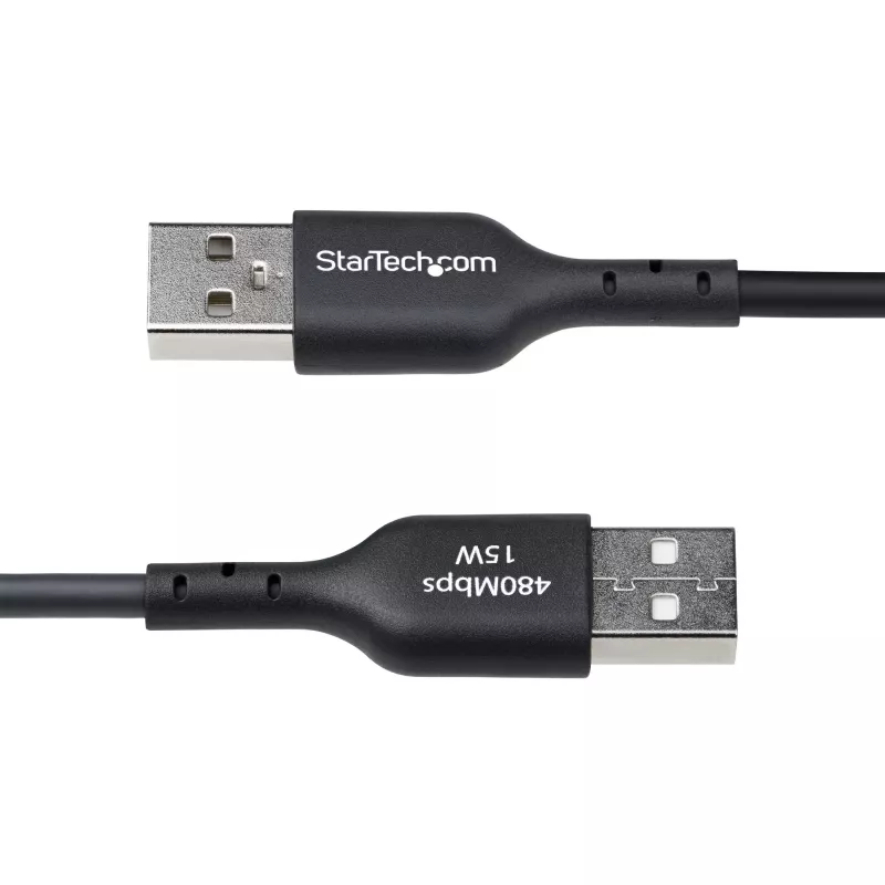 StarTech.com 30cm USB-A auf USB-C Ladekabel, Laden & Sync, 3A, USB 2.0, TPE-Mantel – Schwarz USB-Ladekabel