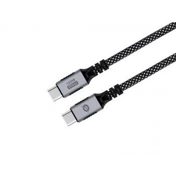 USB-C-auf-USB-C-Kabel CONCEPTRONIC ETTA07B20 — USB 3.2 Gen 2x2, 2 m, 20 Gbps, PD 3.0 100W (20V 5A), 4K@60Hz, E-mark
