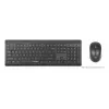 Tastatur Manhattan 180771 Wireless QWERTY Schwarz Maus inklusive