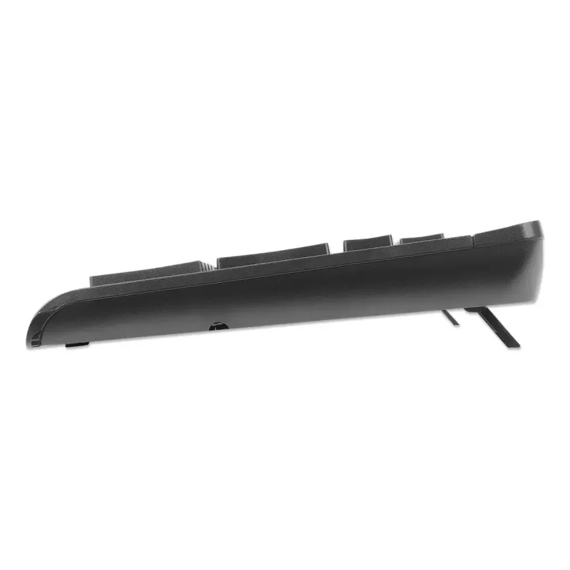 Tastatur Manhattan 180771 Wireless QWERTY Schwarz Maus inklusive