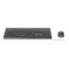 Tastatur Manhattan 180771 Wireless QWERTY Schwarz Maus inklusive