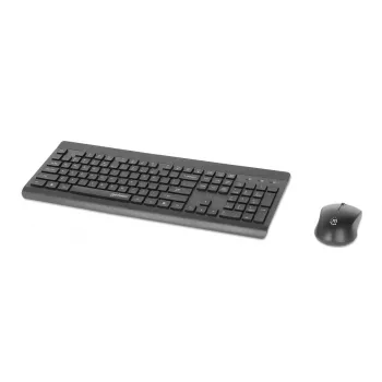 Tastatur Manhattan 180771 Wireless QWERTY Schwarz Maus inklusive
