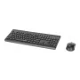 Tastatur Manhattan 180771 Wireless QWERTY Schwarz Maus inklusive