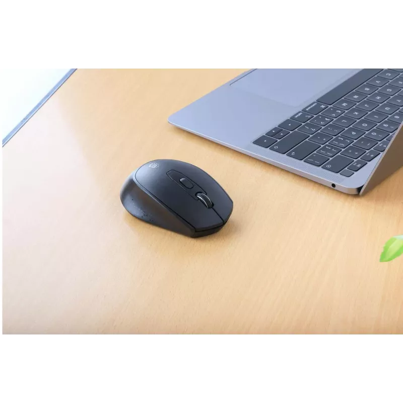 Manhattan MW6200 kabellose Maus, USB-A-Nanoempfänger, Schwarz
