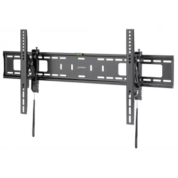 Manhattan TV- & Monitorhalterung, diebstahlsicher, Wandneigung, 43-100, Schwarz, VESA 200x200 bis 800x400 mm, max. 75 kg
