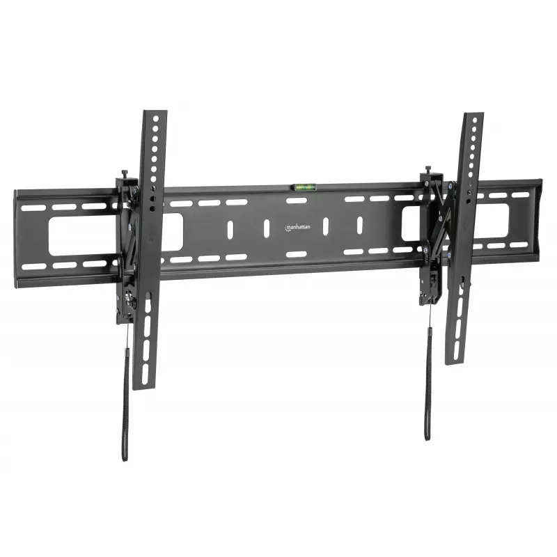 Manhattan TV- & Monitorhalterung, diebstahlsicher, Wandneigung, 43-100, Schwarz, VESA 200x200 bis 800x400 mm, max. 75 kg