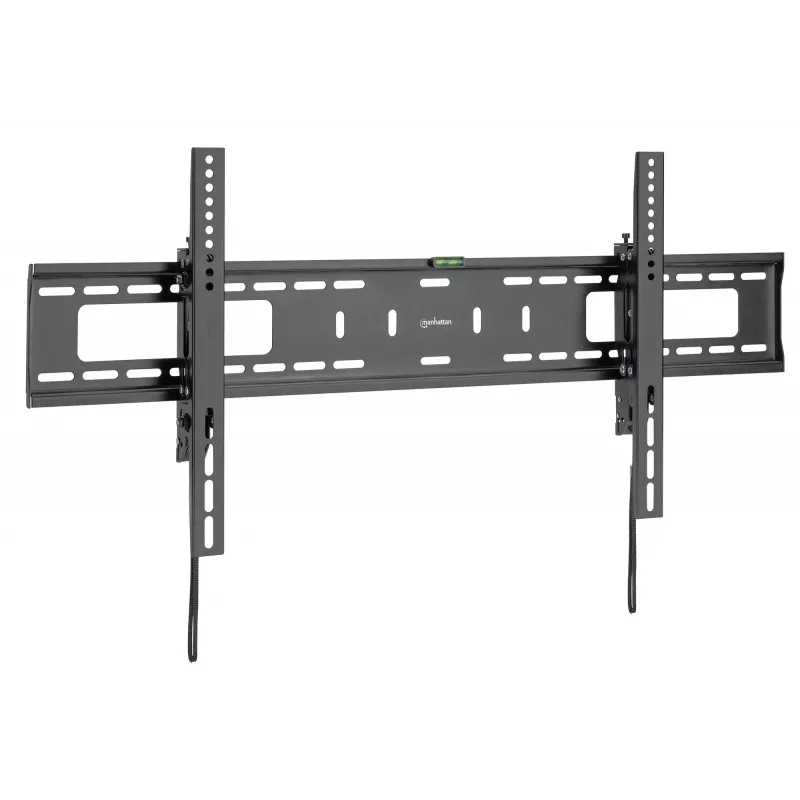 Manhattan TV- & Monitorhalterung, diebstahlsicher, Wandneigung, 43-100, Schwarz, VESA 200x200 bis 800x400 mm, max. 75 kg