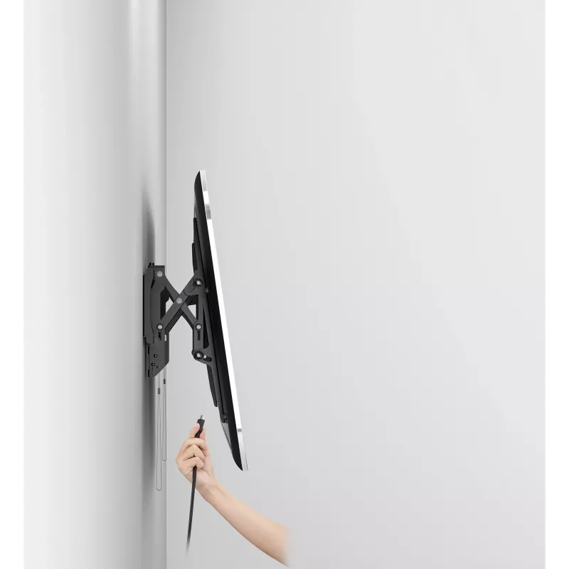 Manhattan TV- & Monitorhalterung, diebstahlsicher, Wandneigung, 43-100, Schwarz, VESA 200x200 bis 800x400 mm, max. 75 kg
