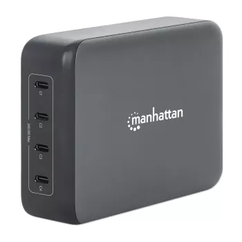 Ladegerät Manhattan Vier USB-C PD Anschlüsse 140W pro Anschluss 240W Gesamt