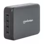 Ladegerät Manhattan Vier USB-C PD Anschlüsse 140W pro Anschluss 240W Gesamt