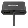 Multiport-Adapter Manhattan 154321 USB Type-C auf 2 HDMI USB-A Power Delivery 100 W