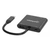 Multiport-Adapter Manhattan 154321 USB Type-C auf 2 HDMI USB-A Power Delivery 100 W