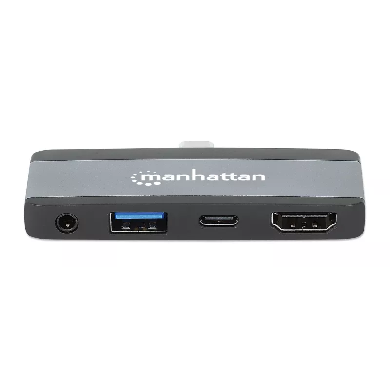 USB-C Travel Dock Manhattan 190404 4 Ports HDMI USB-A USB-C 3,5 mm