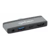 USB-C Travel Dock Manhattan 190404 4 Ports HDMI USB-A USB-C 3,5 mm
