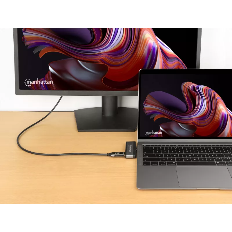 USB-C Travel Dock Manhattan 190404 4 Ports HDMI USB-A USB-C 3,5 mm