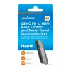USB-C Travel Dock Manhattan 190404 4 Ports HDMI USB-A USB-C 3,5 mm