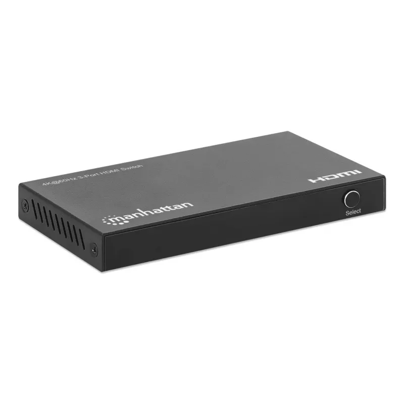 HDMI-Switch 3x1 MANHATTAN 18G Automatisch Manuell IR-Fernbedienung Schwarz