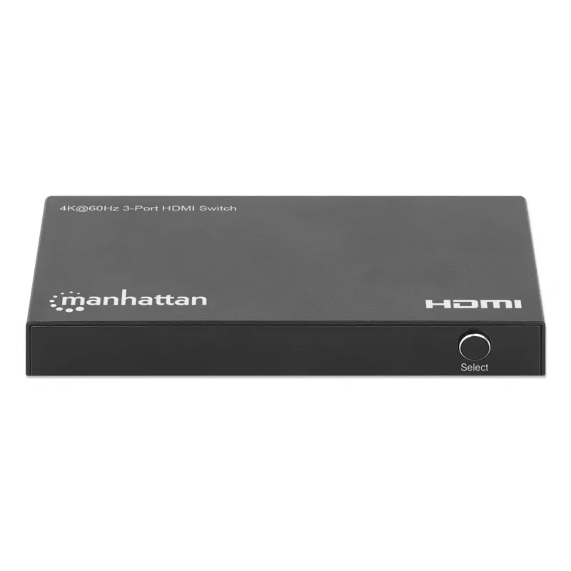 HDMI-Switch 3x1 MANHATTAN 18G Automatisch Manuell IR-Fernbedienung Schwarz