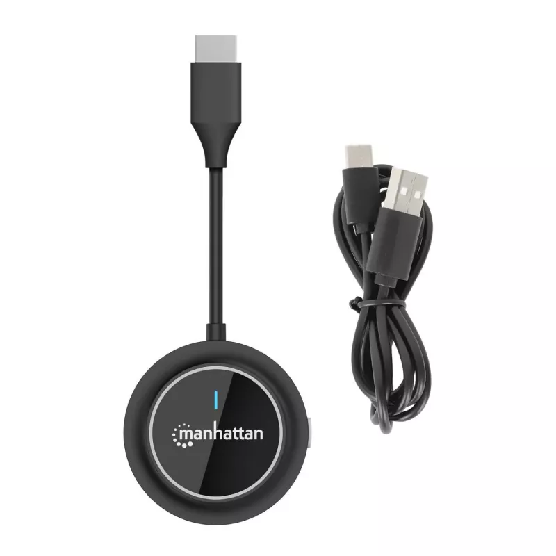 AV-Sender Manhattan 208444 Schwarz 1920x1080 30m Wireless USB-C