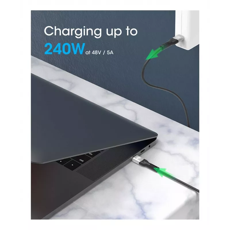 USB-C-Stecker auf USB-C-Stecker Kabel Manhattan 2m USB4 Gen 3x2 8K 60Hz