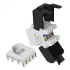 Keystone-Buchse Cat.6A ungeschirmt werkzeugfrei, EQUIP 769227, RJ-45, flache Bauform, weiß, 8 Stück