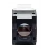 Keystone-Buchse Cat.6A ungeschirmt werkzeugfrei, EQUIP 769227, RJ-45, flache Bauform, weiß, 8 Stück