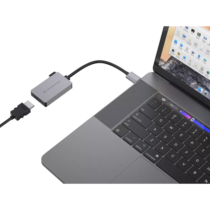 Conceptronic ABBY22G USB zu HDMI 1.4 Adapter, 1080P 60 Hz