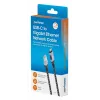 Manhattan USB-C auf Gigabit Netzwerk Ethernet RJ45 Kabel 2m Schwarz/Silber