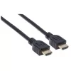 Manhattan HDMI 4K@60Hz Kabel mit Ethernet - CL3-zertifiziert, 1m, geeignet für In-Wall-Installation, für alle 4K- und 1080p/HD-Anwendungen – jetzt aufrüsten oder bereit halten, wenn Sie es brauchen, Stecker auf Stecker, schwarz, Ultra HD 4k x 2k, lebenslange Garantie, Premium High Speed