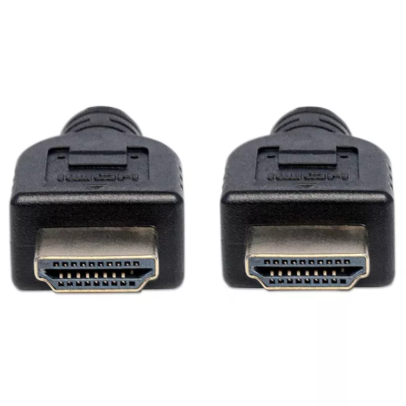 Manhattan HDMI 4K@60Hz Kabel mit Ethernet - CL3-zertifiziert, 1m, geeignet für In-Wall-Installation, für alle 4K- und 1080p/HD-Anwendungen – jetzt aufrüsten oder bereit halten, wenn Sie es brauchen, Stecker auf Stecker, schwarz, Ultra HD 4k x 2k, lebenslange Garantie, Premium High Speed