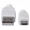 Manhattan USB-A auf Micro-USB Kabel, 1m, Stecker auf Stecker, Weiß, 480 Mbit/s (USB 2.0), Hi-Speed USB, Lebenslange Garantie, Äquivalent zu USBPAUB1MW.