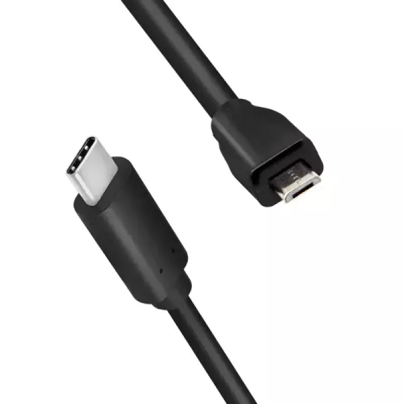LogiLink CU0196 USB-Kabel USB 2.0 0,5 m USB-C Micro-USB B Schwarz